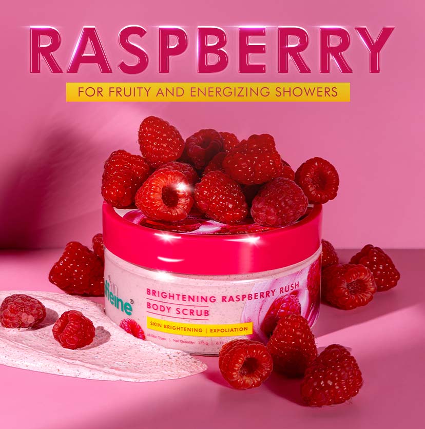 Brightening Raspberry Body Scrub | Vit C Rich - 175g - Image 5