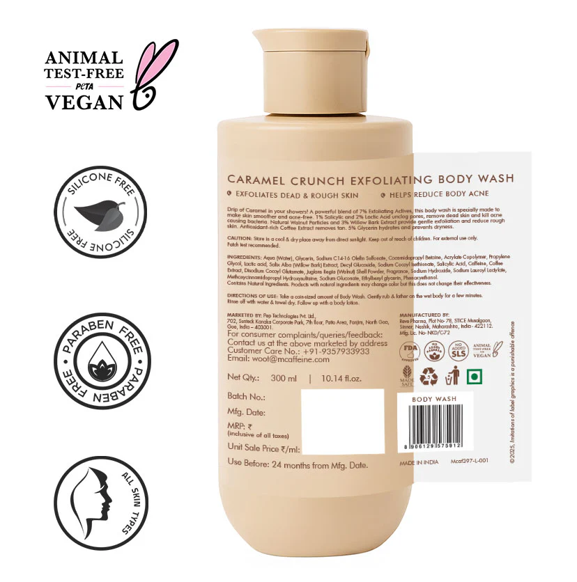 Exfoliating Caramel Crunch Body Wash - 300 ml - Image 11