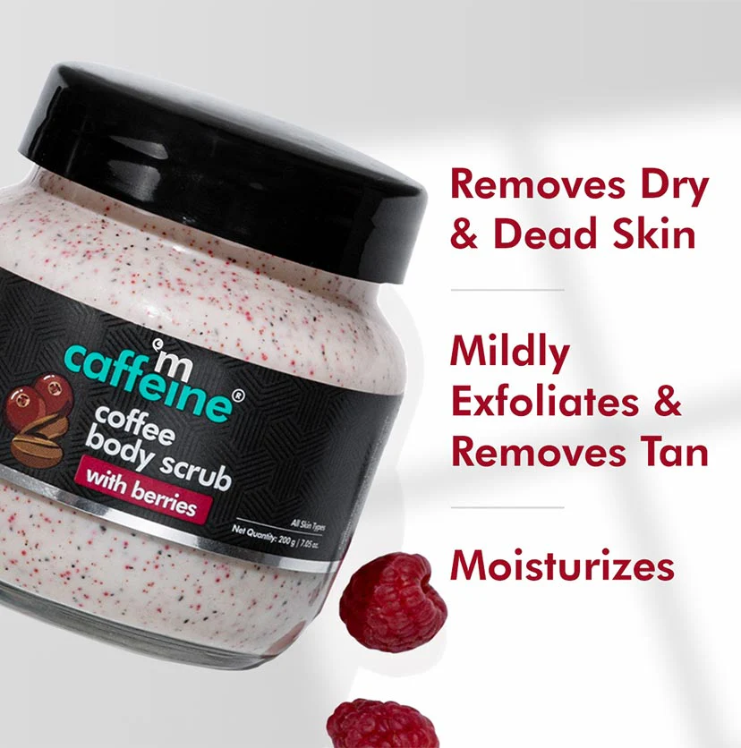 Moisturizing & Creamy Coffee Body Scrub with Berries - 200g - Image 3